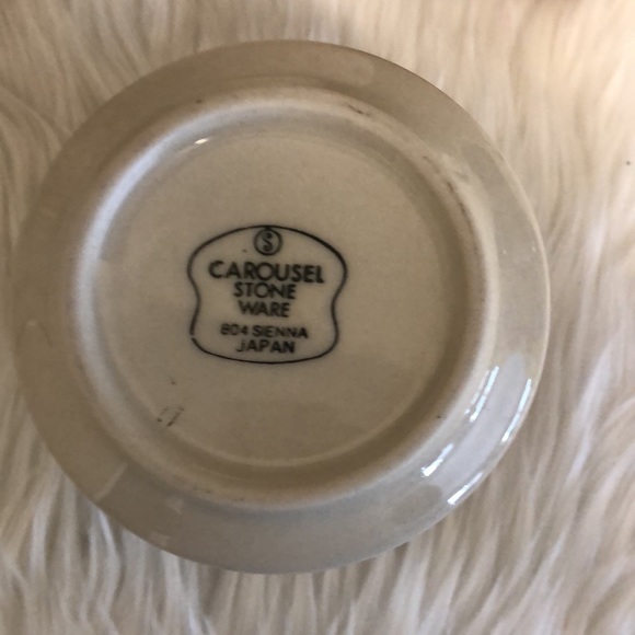 Vintage Carousel Stoneware Sienna 804 Cream & Sugar Set - Picture 7 of 9